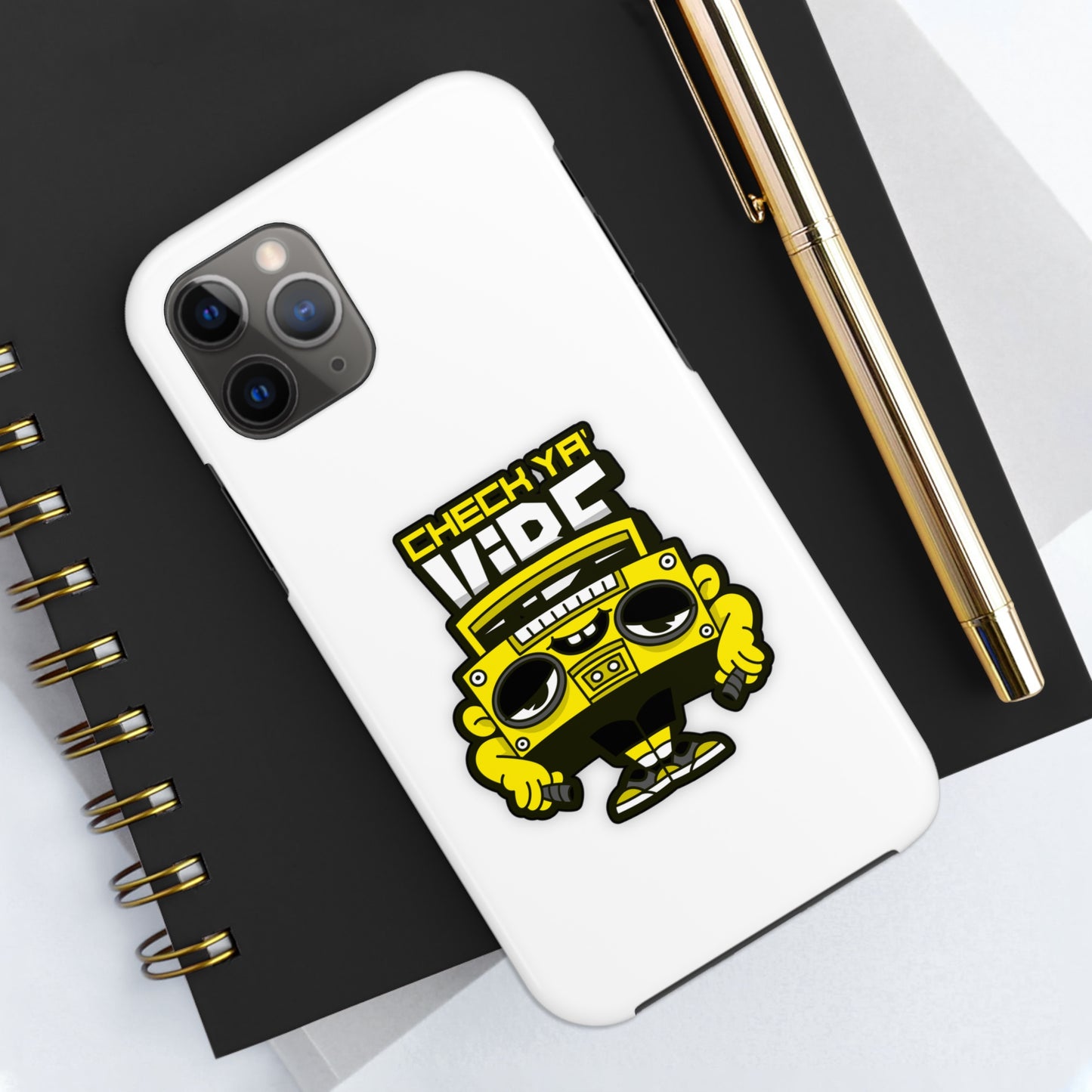 "Check Ya' Vibe" B-Box iPhone Phone Case