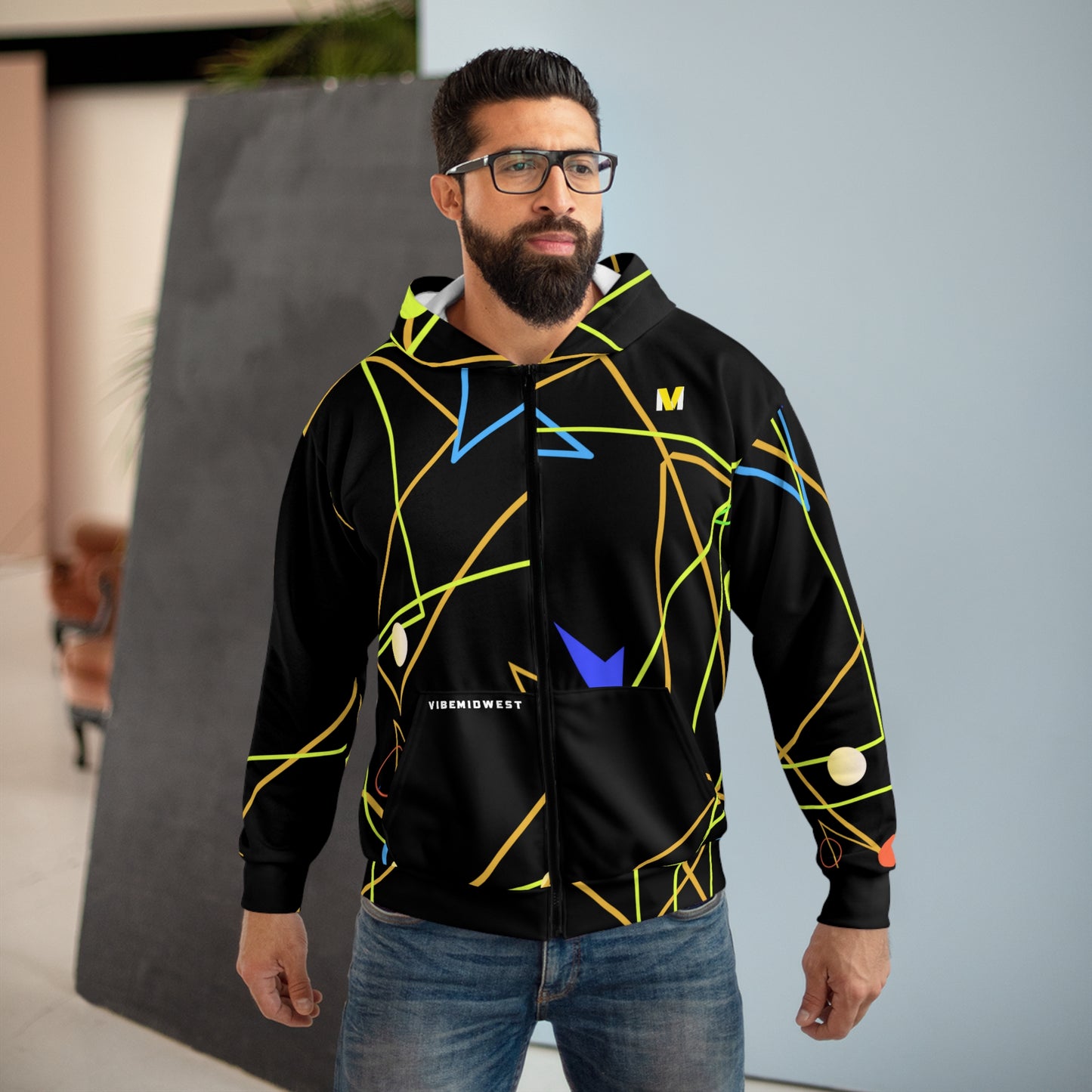 "Vibe" Quinn Zip Hoodie