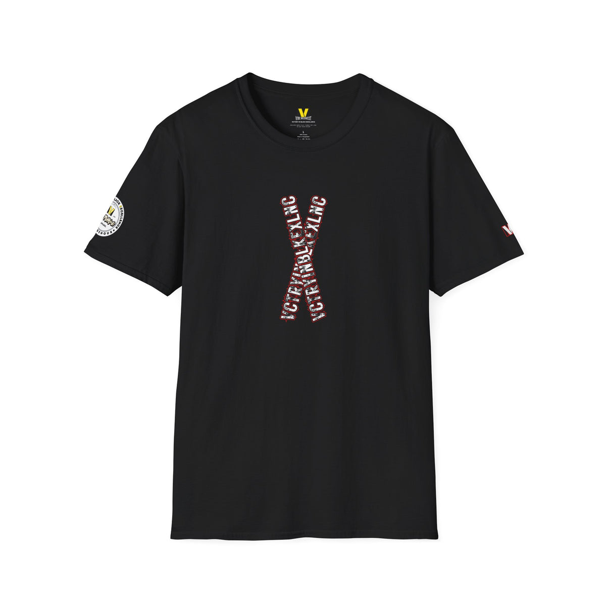 Vibe X Tee | Retro Red & White Graphic T-shirt