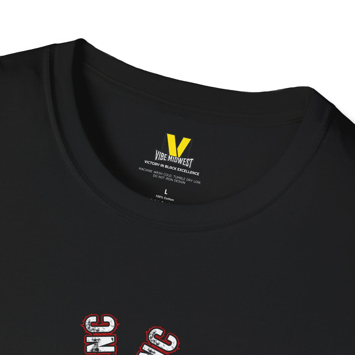 Vibe X Tee | Retro Red & White Graphic T-shirt
