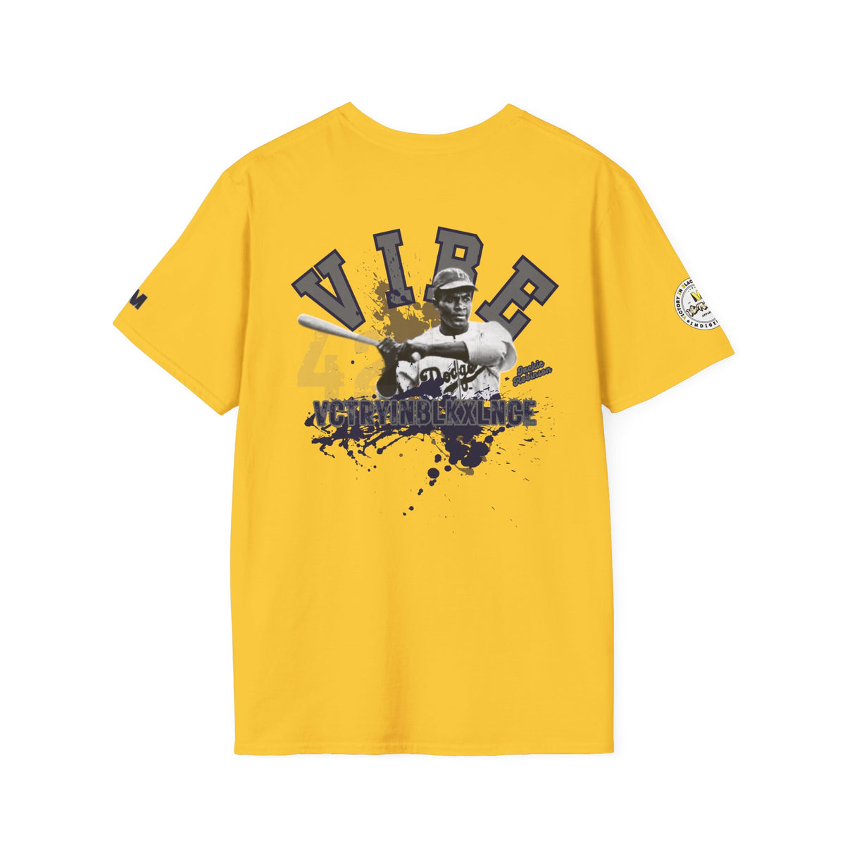 Vibe 42 Tee | Sports Blue & Grey Graphic T-shirt