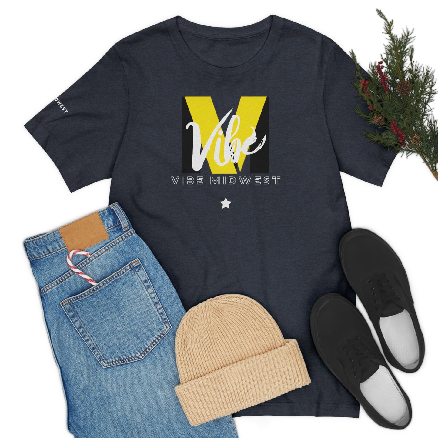 "Vibe"  Cross Logo Tee