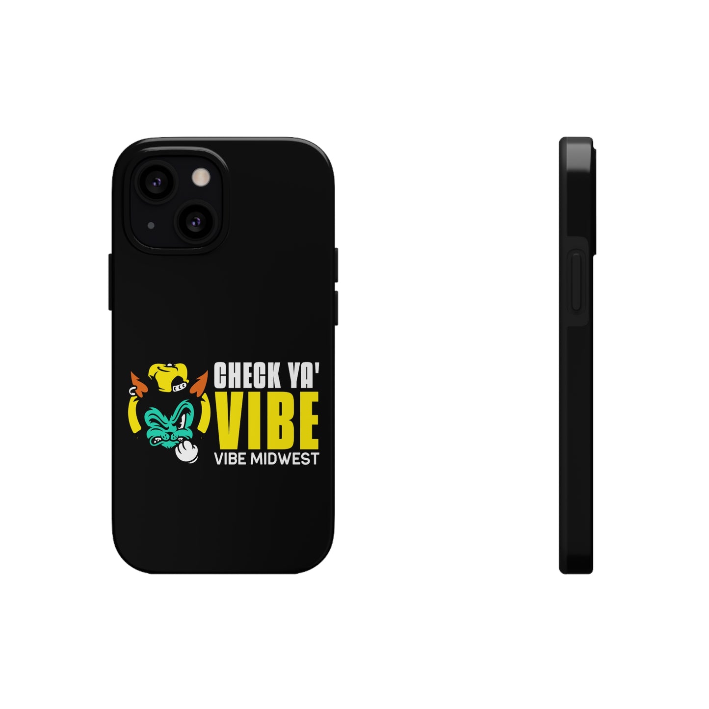 "Check Ya' Vibe" Scrappy Cat  iPhone Phone Case
