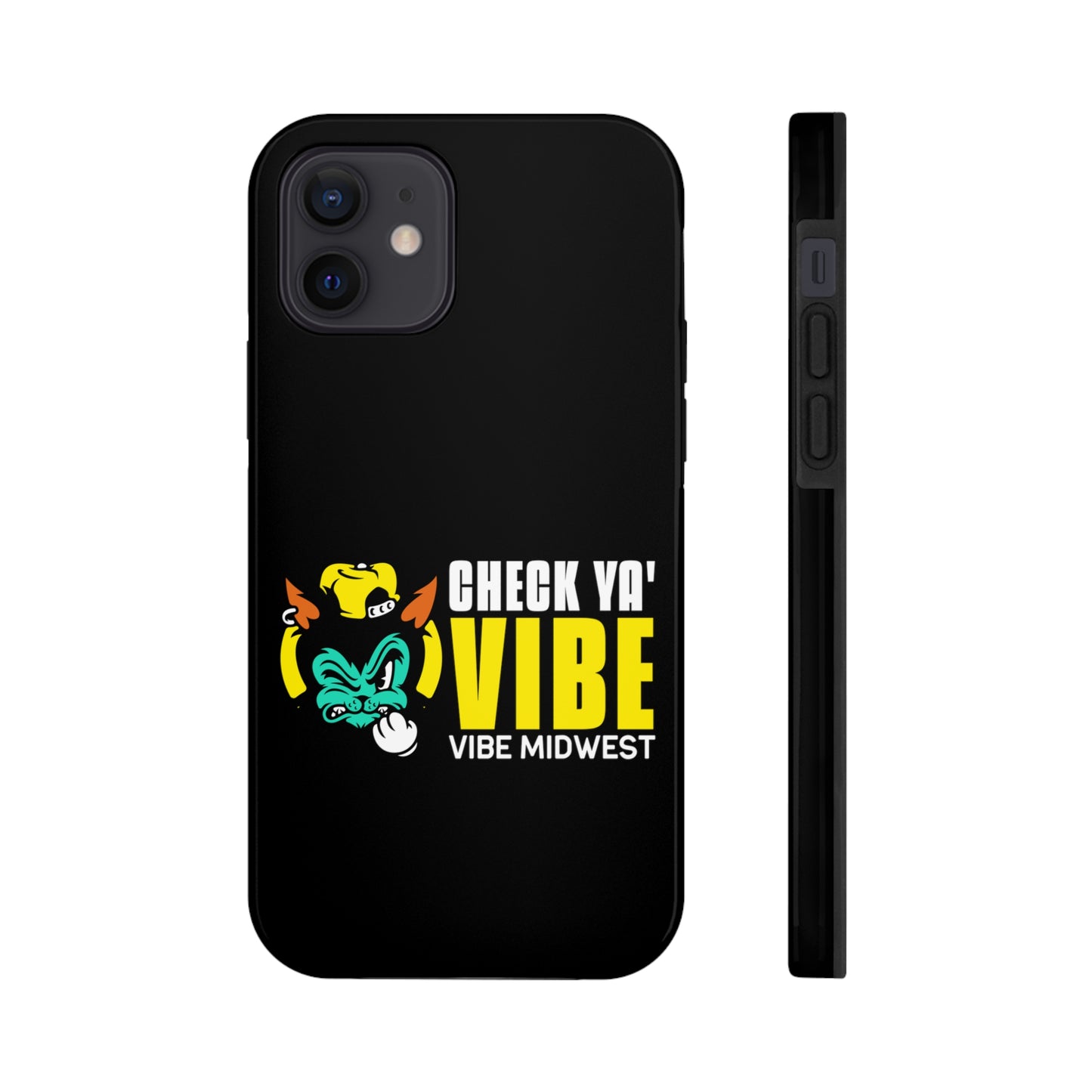 "Check Ya' Vibe" Scrappy Cat  iPhone Phone Case