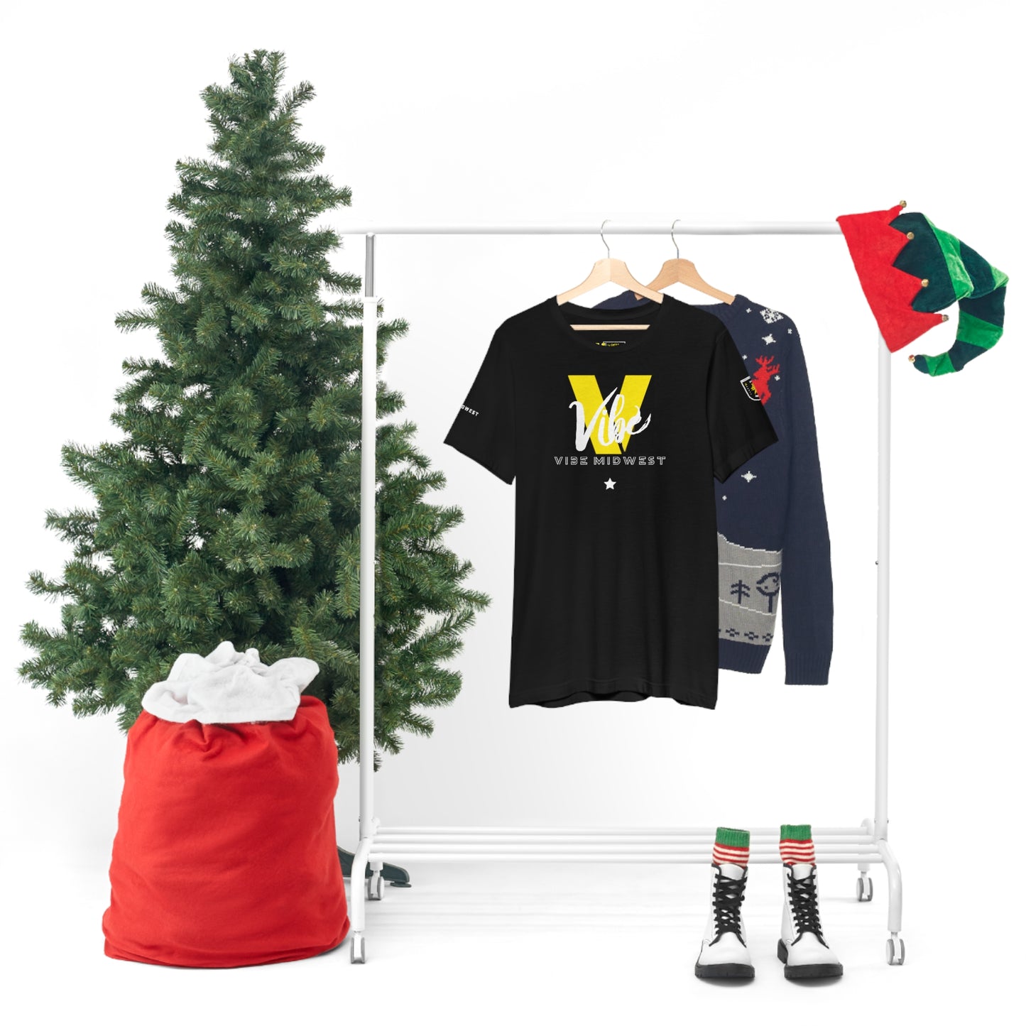 "Vibe"  Cross Logo Tee