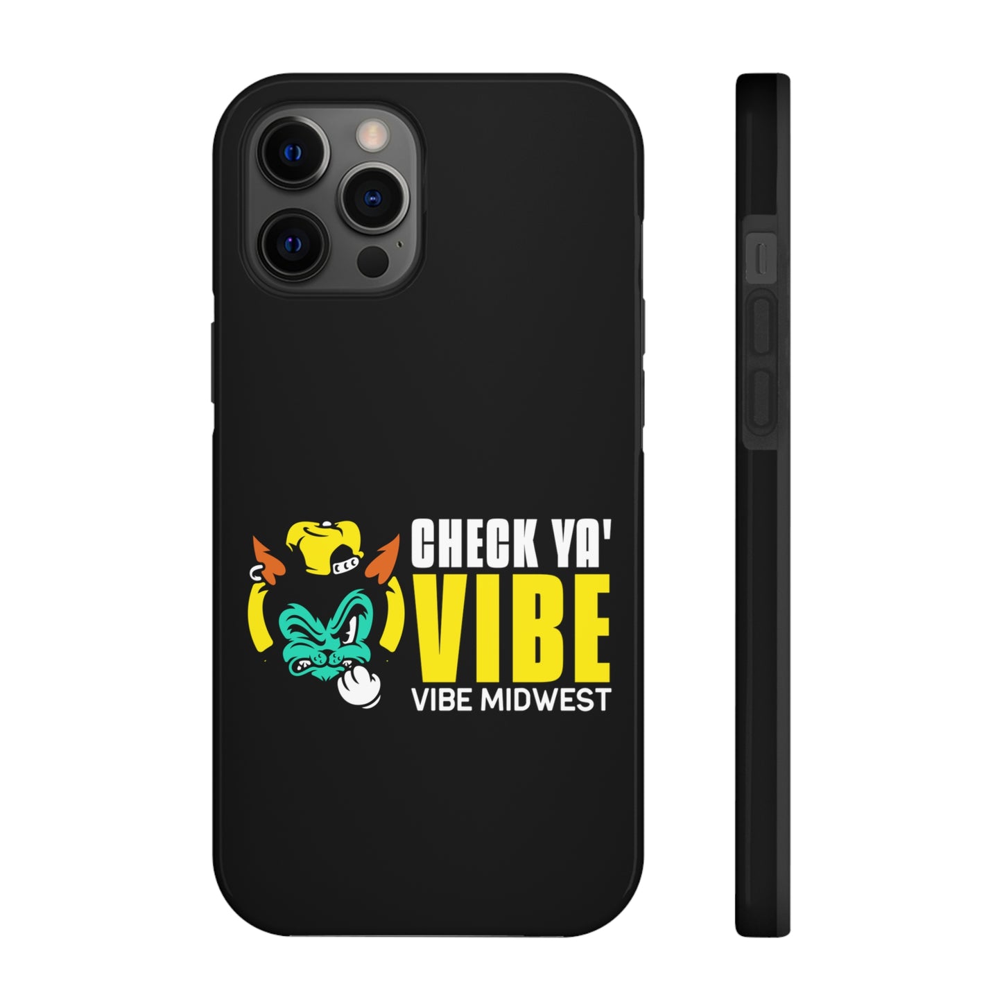 "Check Ya' Vibe" Scrappy Cat  iPhone Phone Case