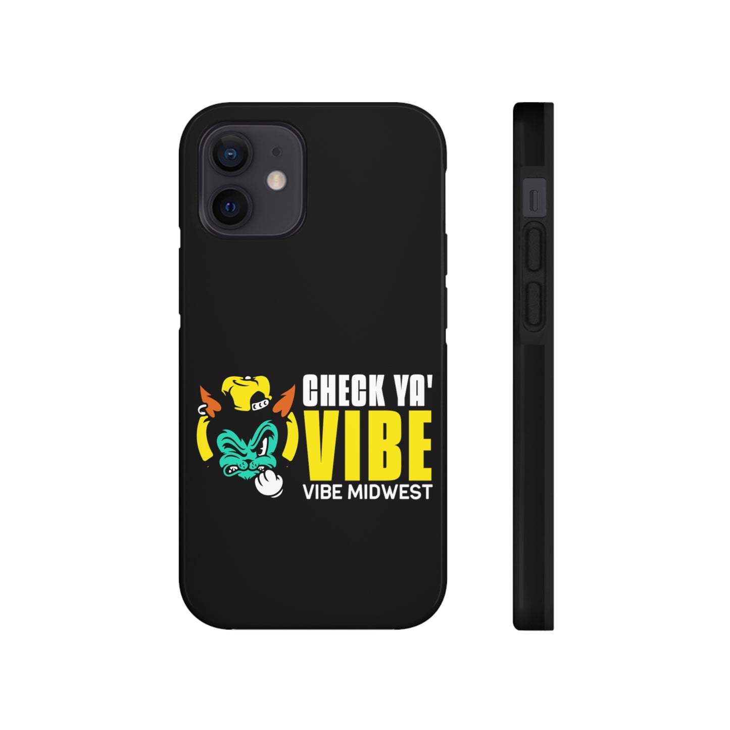 "Check Ya' Vibe" Scrappy Cat  iPhone Phone Case