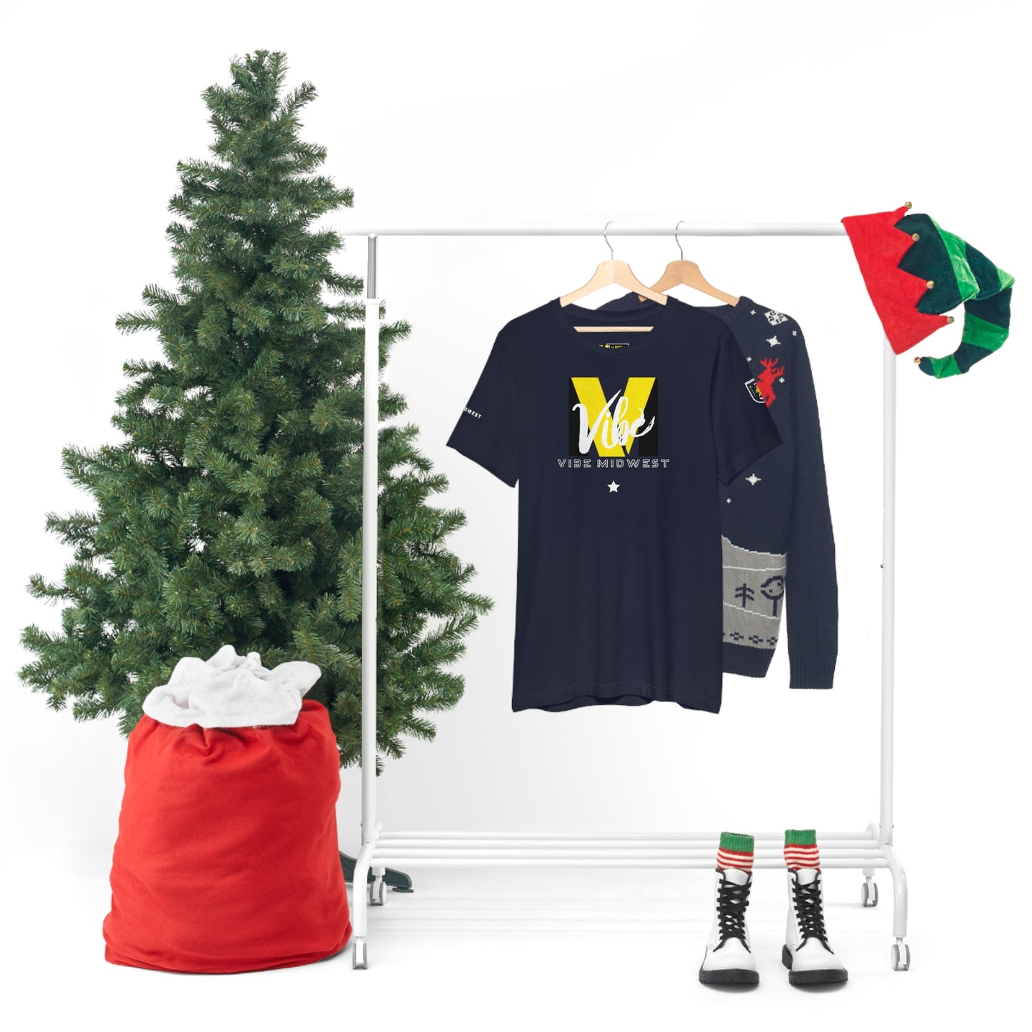 "Vibe"  Cross Logo Tee