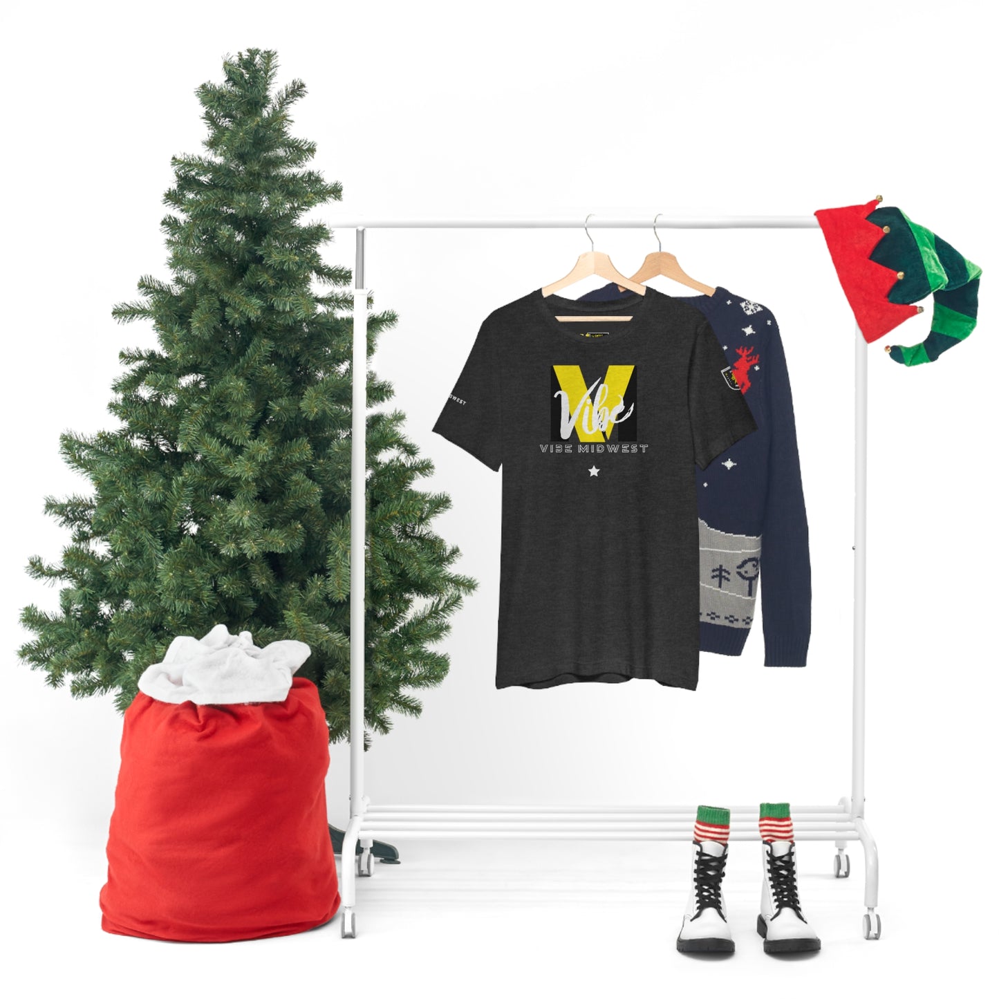 "Vibe"  Cross Logo Tee