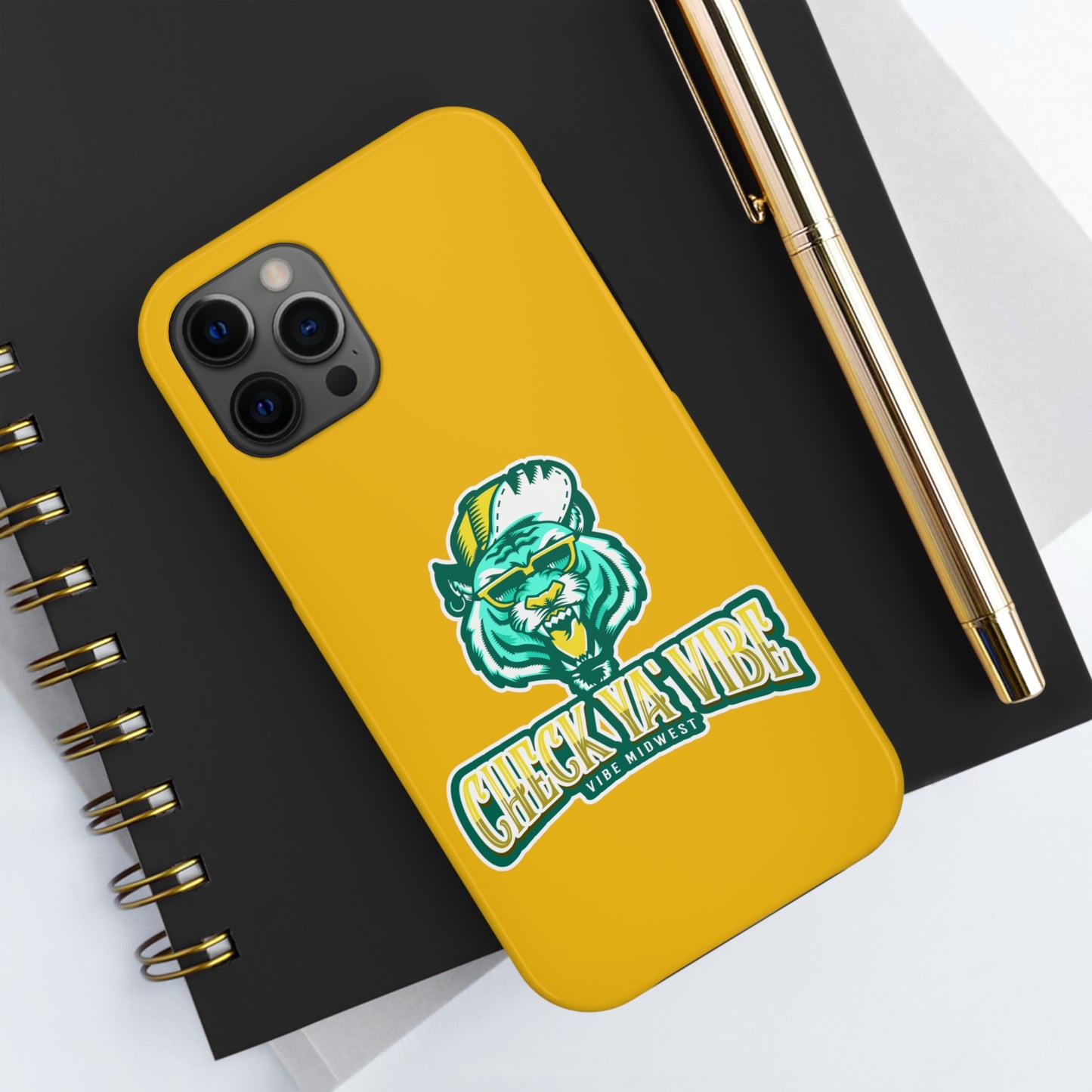 "Check Ya' Vibe" Shady Tiger  iPhone Phone Case