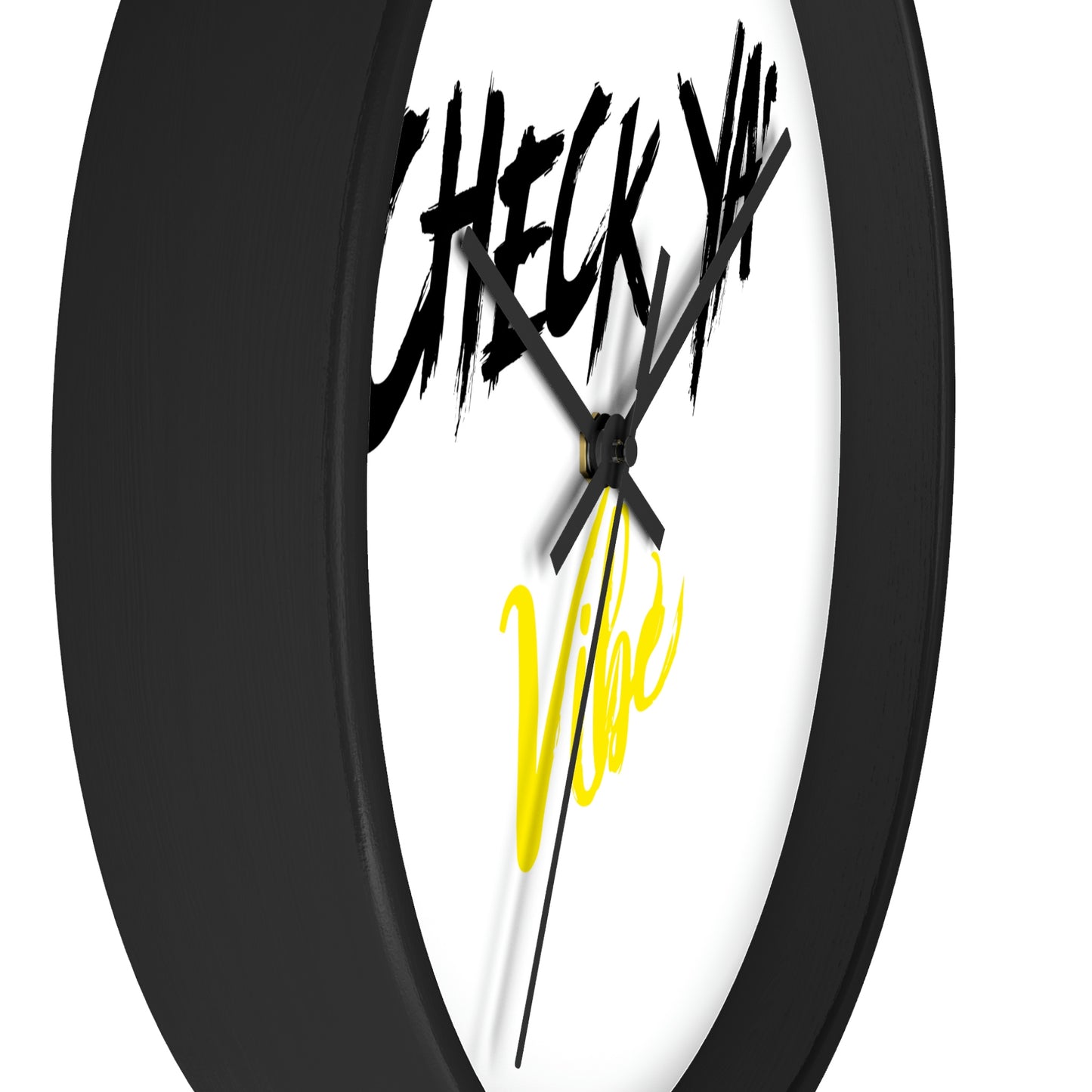 "Check Ya' Vibe" Wall clock