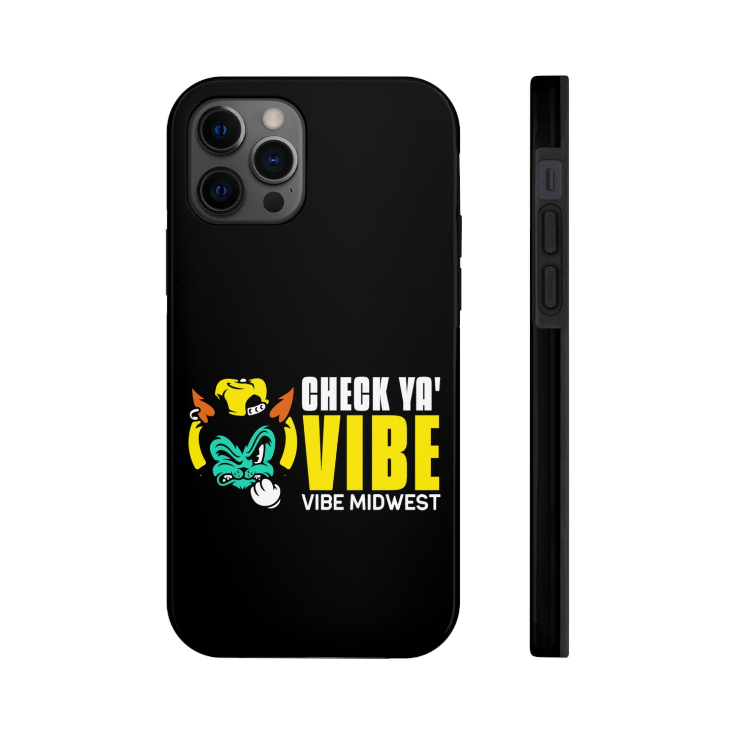 "Check Ya' Vibe" Scrappy Cat  iPhone Phone Case