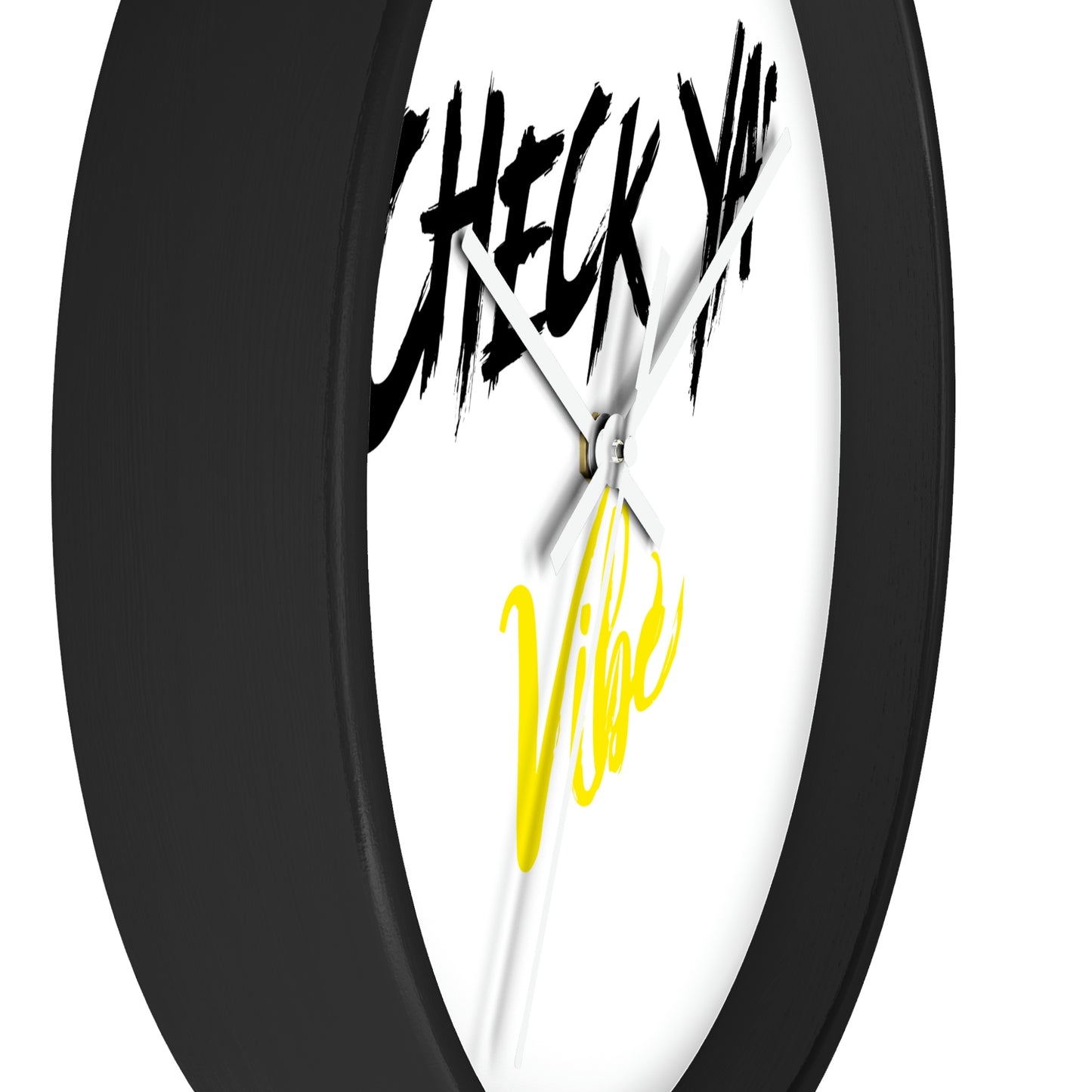 "Check Ya' Vibe" Wall clock