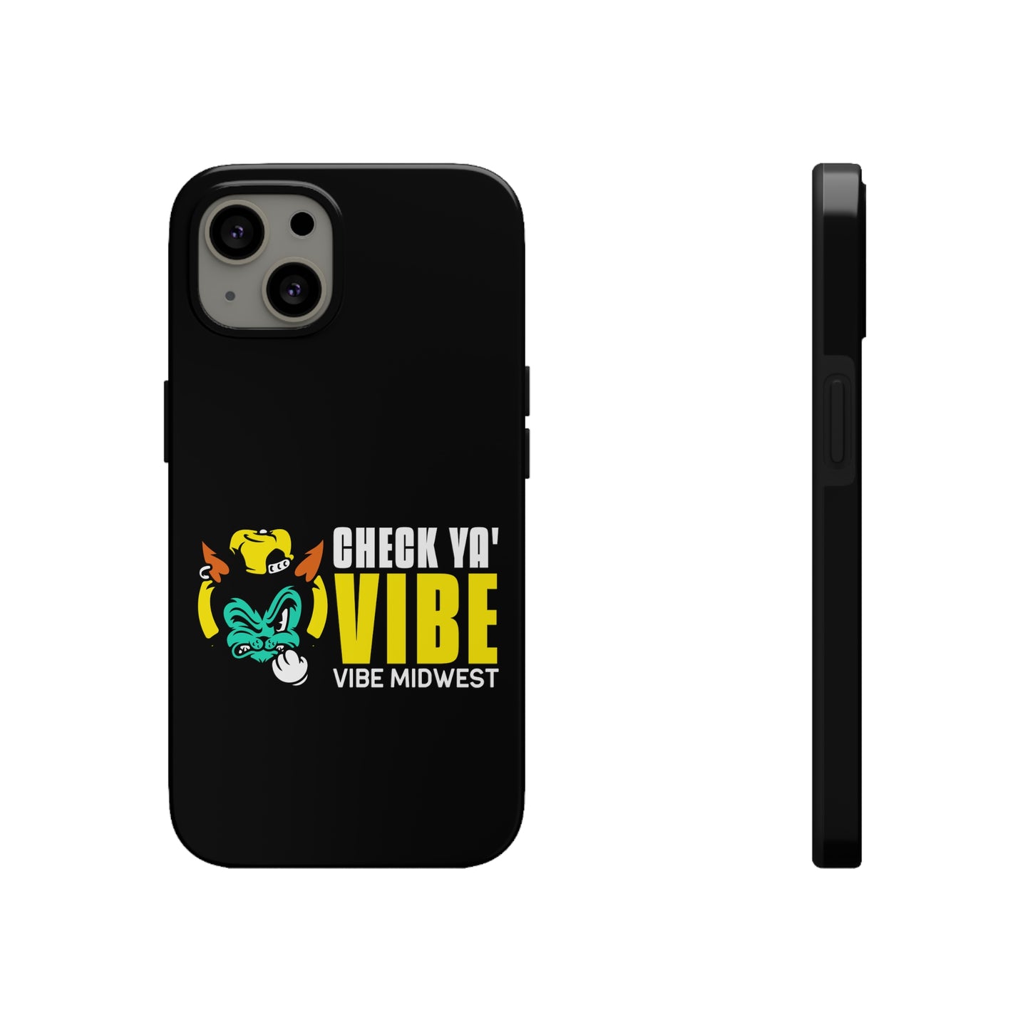 "Check Ya' Vibe" Scrappy Cat  iPhone Phone Case