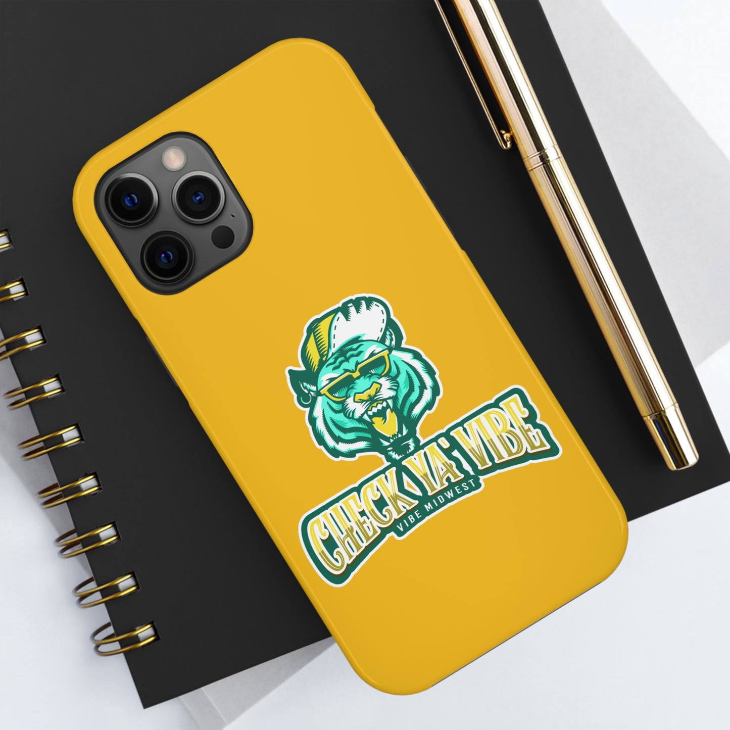 "Check Ya' Vibe" Shady Tiger  iPhone Phone Case
