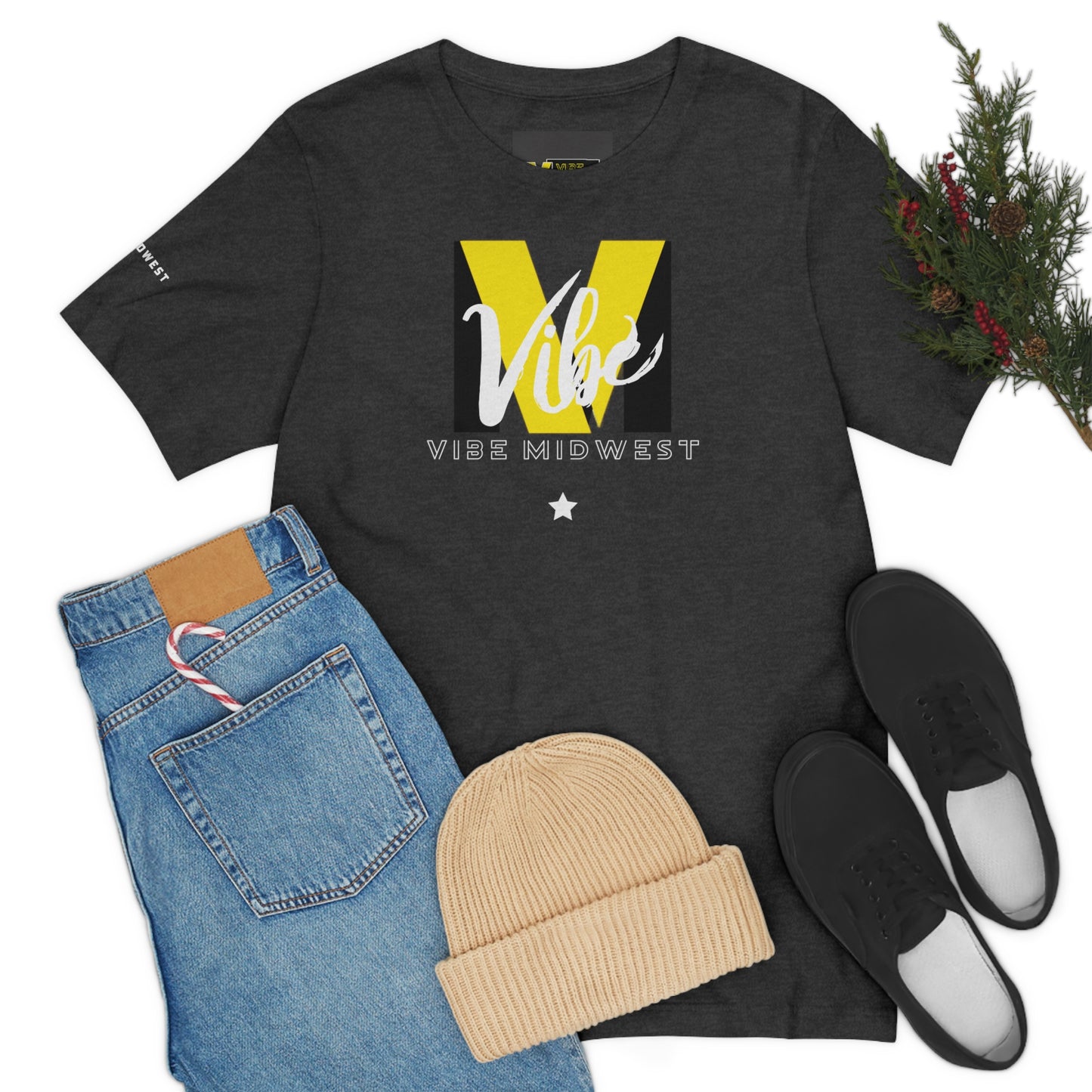 "Vibe"  Cross Logo Tee