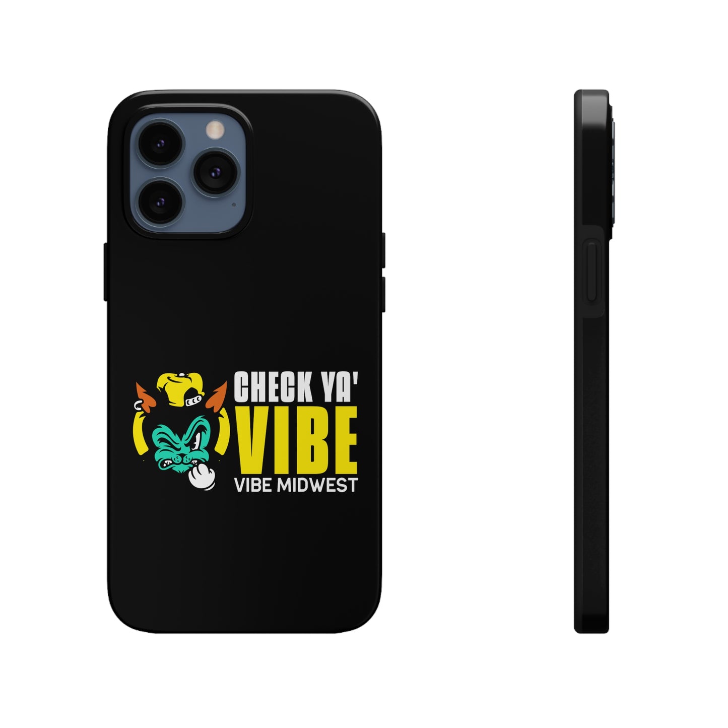 "Check Ya' Vibe" Scrappy Cat  iPhone Phone Case