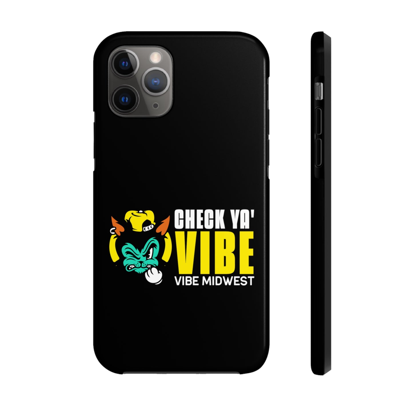 "Check Ya' Vibe" Scrappy Cat  iPhone Phone Case